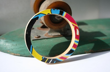 recycled-skateboard-jewelry-seven-ply-bangle-bracelet